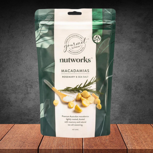 Gourmet by Nutworks Rosemary & Sea Salt Macadamias 75g