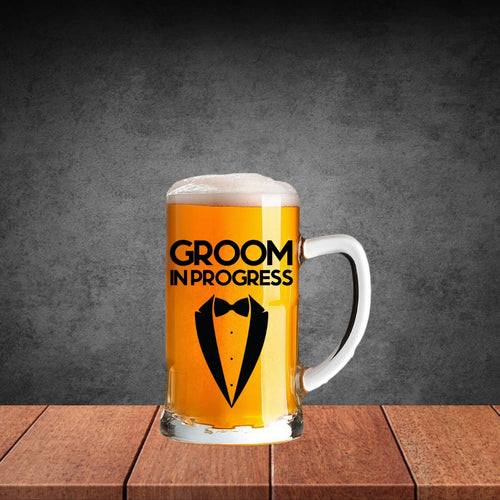 Groom in Progress Beer Stein