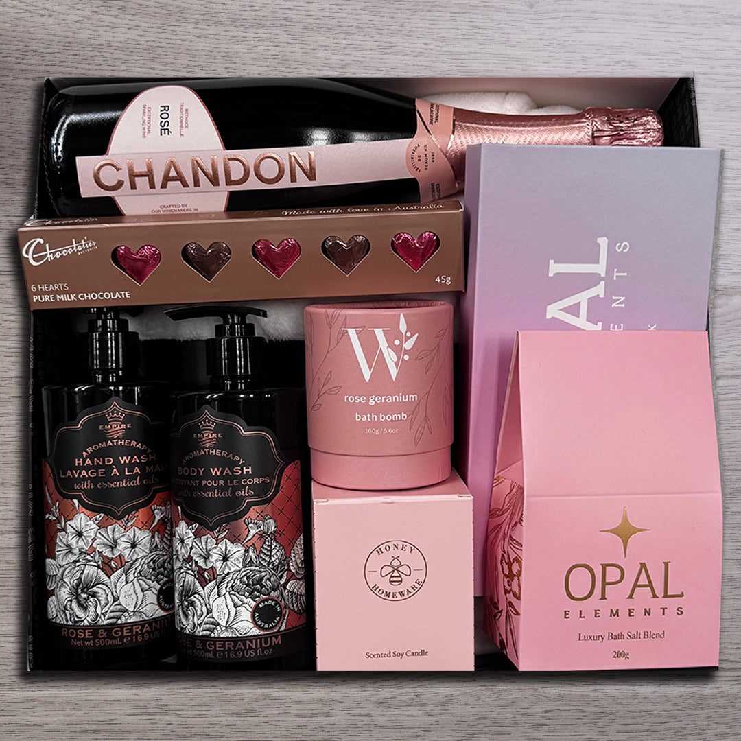 Valentine's Champagne Pamper Hamper For Her