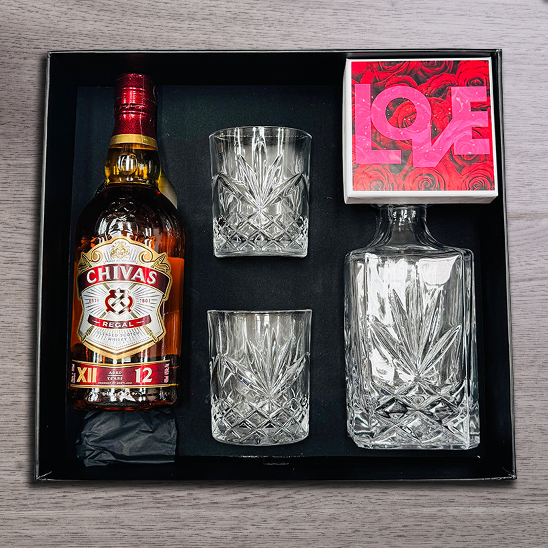 Chivas Regal Decanter Valentines Hamper