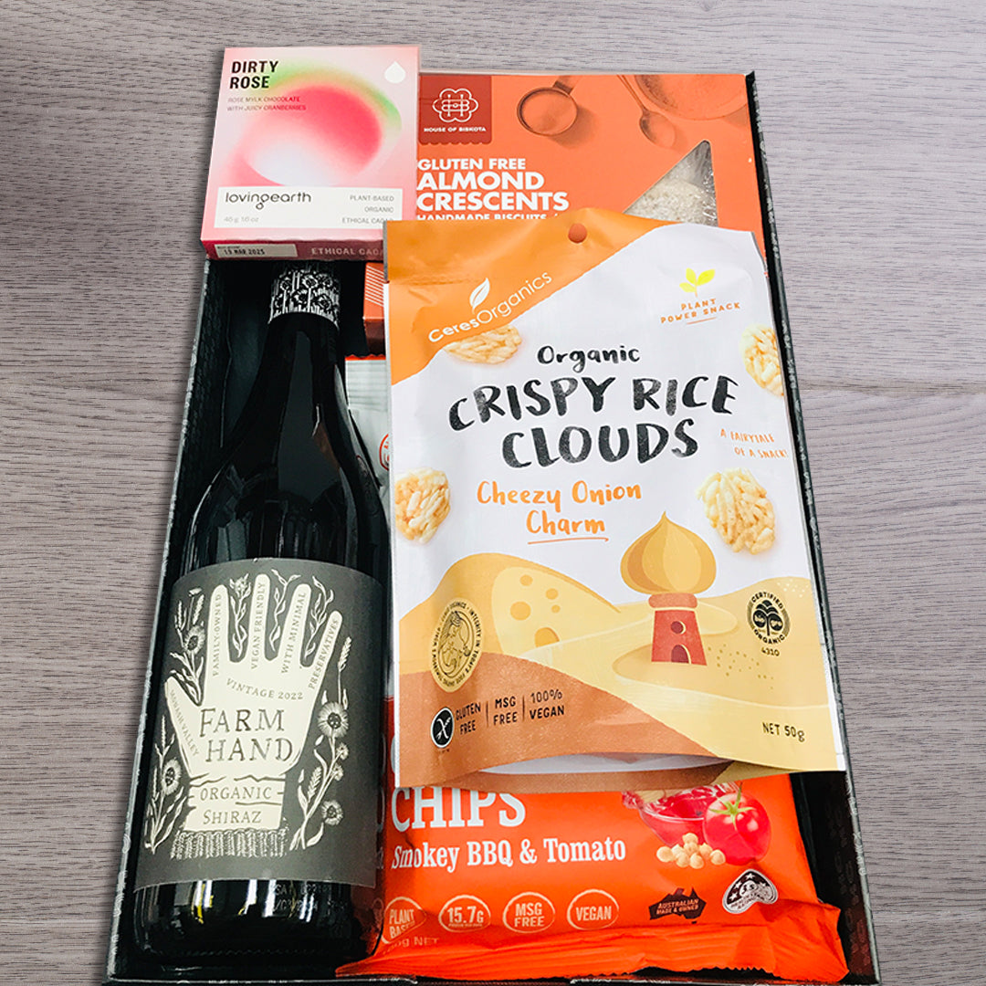 Vegan Delights & Shiraz Hamper