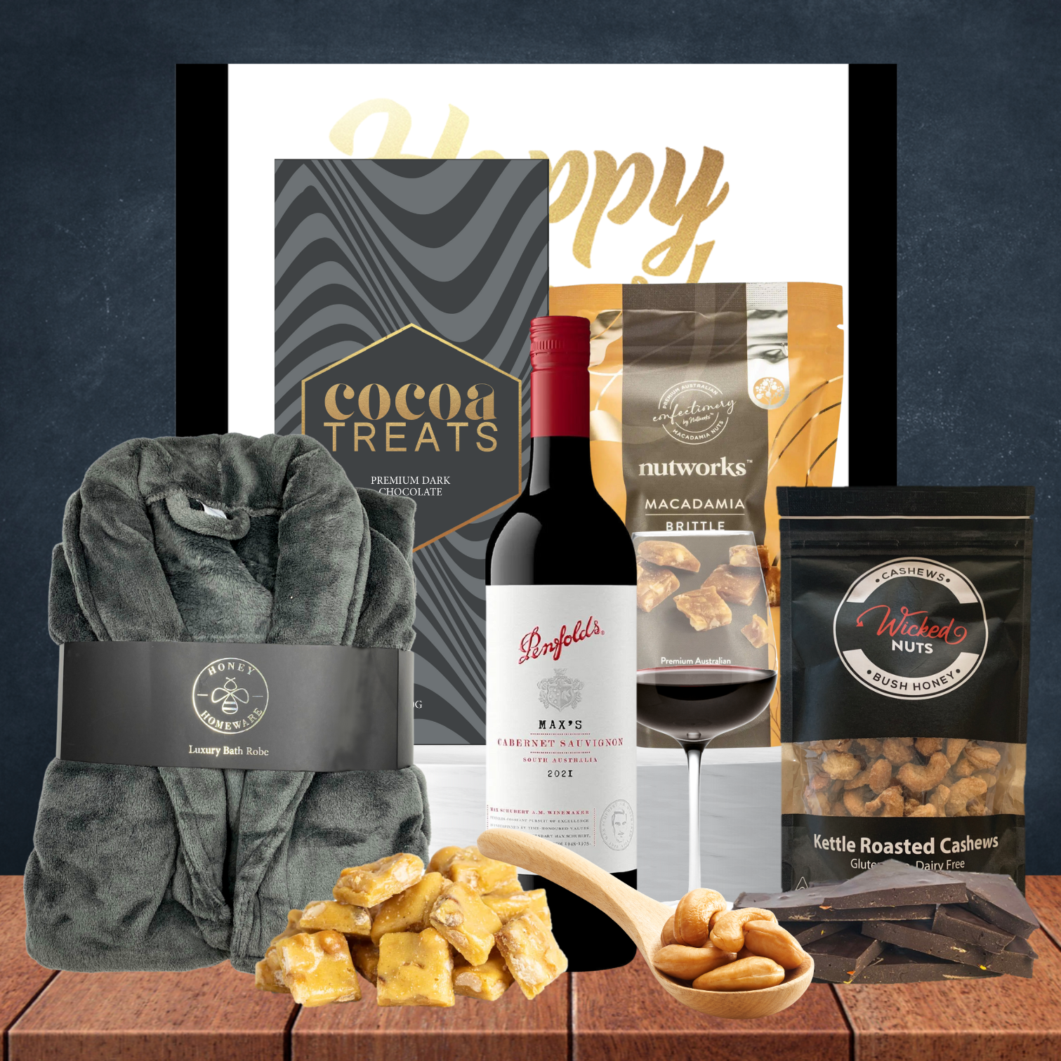 Dad's Luxury Robe & Cab Shiraz Hamper