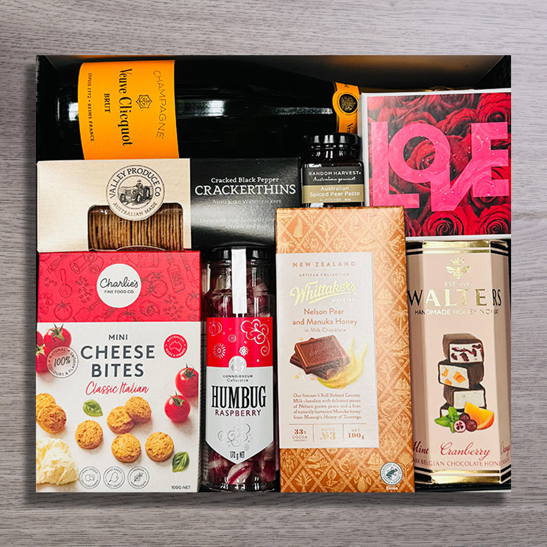 Valentines Veuve Champagne Hamper For Her