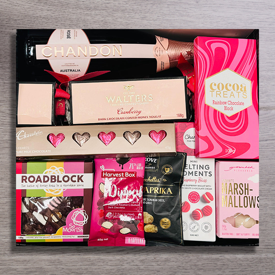 Melbourne's Chandon Rose Valentines Hamper