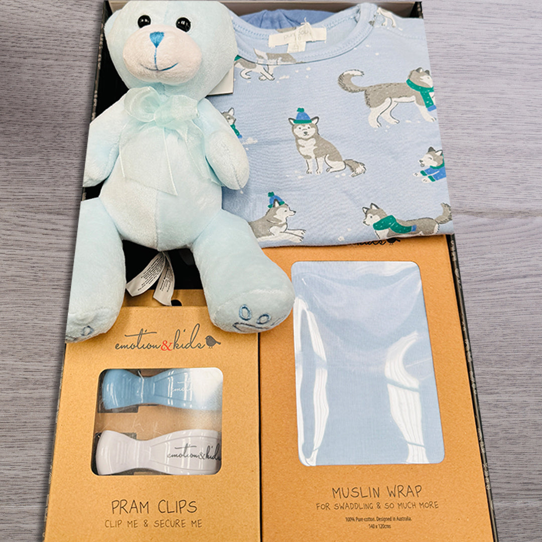 Blue Baby Birthday Hamper