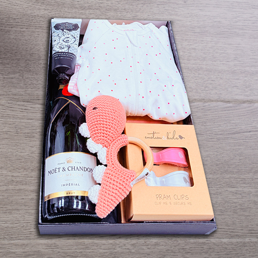 Baby Girl & Moet Hamper