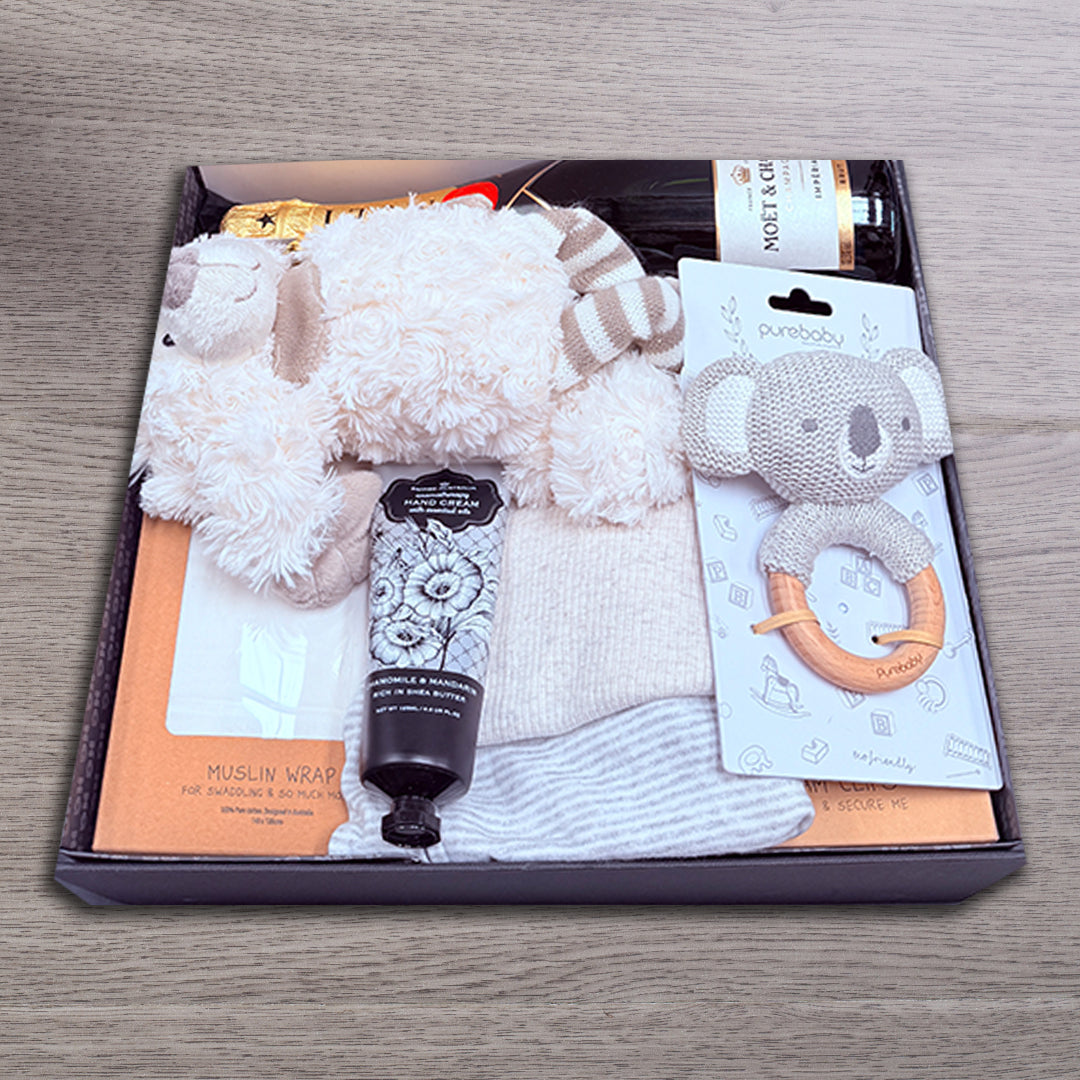 Moet for Baby Shower Hamper