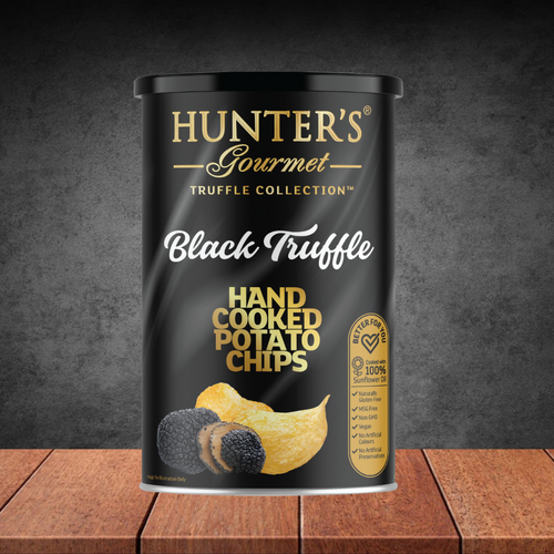 Hunter's Gourmet Black Truffle Potato Chips 150g