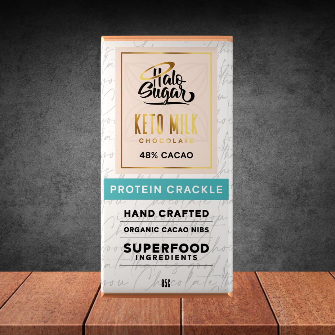 Halo Sugar Protein Crackle Milk Chocolate 85g