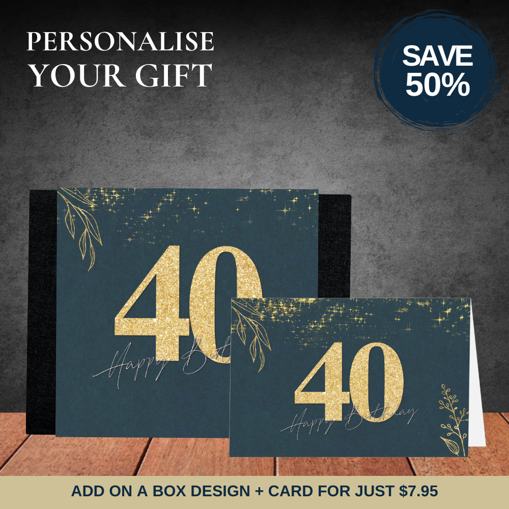 40th Happy Birthday Sleeve  + Card