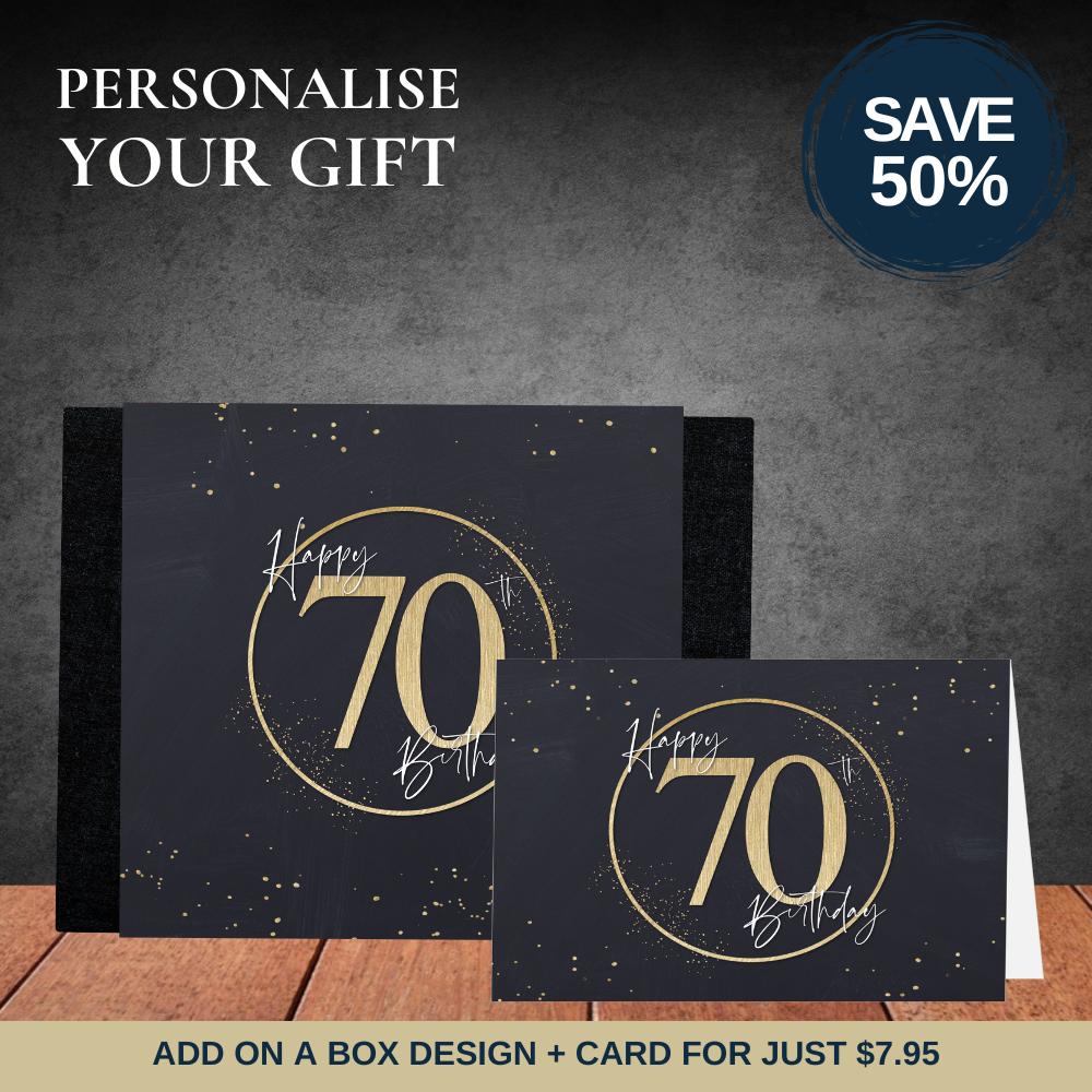 70th Happy Birthday Sleeve  + Card