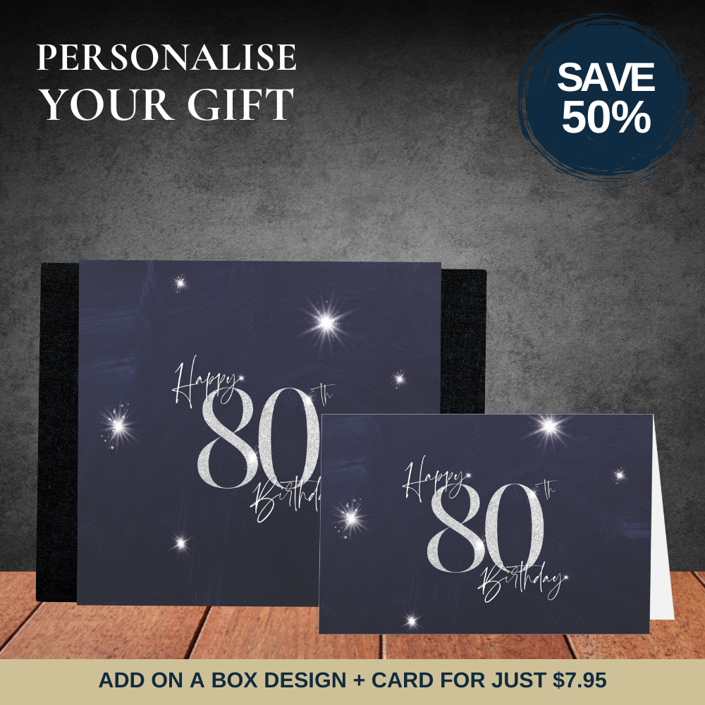80th Happy Birthday Sleeve  + Card