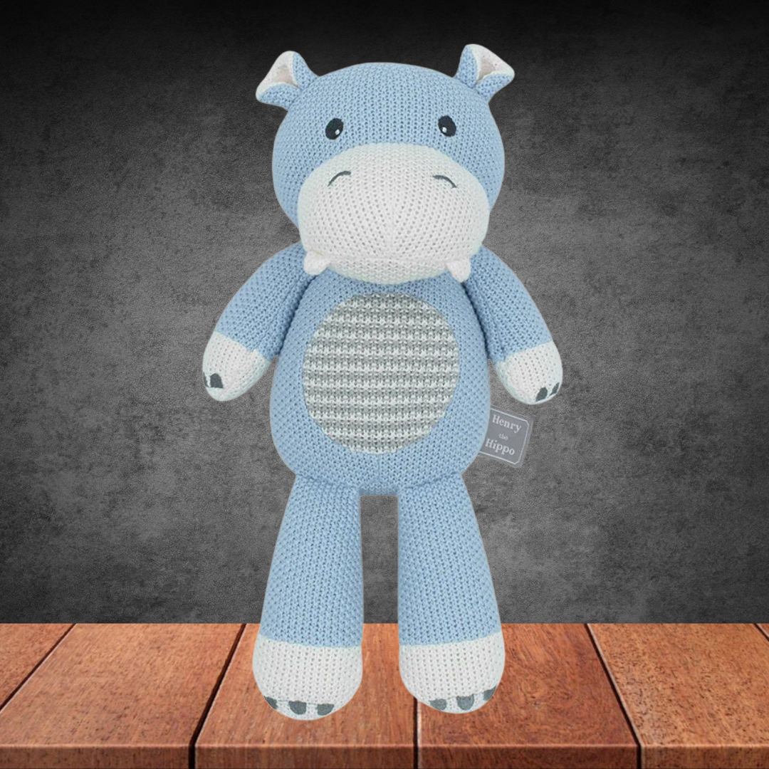 Henry the Hippo Knitted Toy