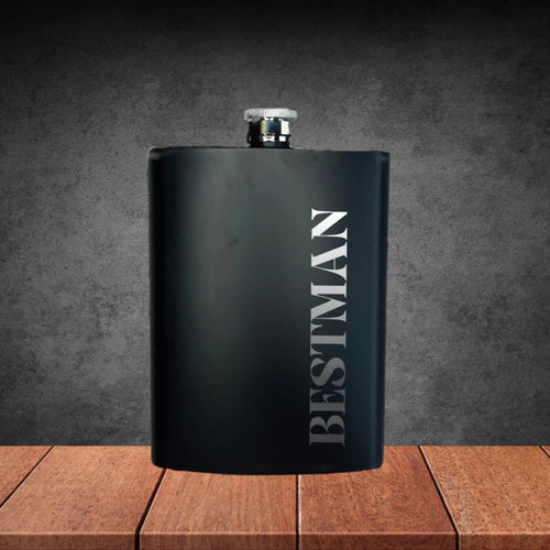Hip Flask Best Man Stainless Steel 200ml