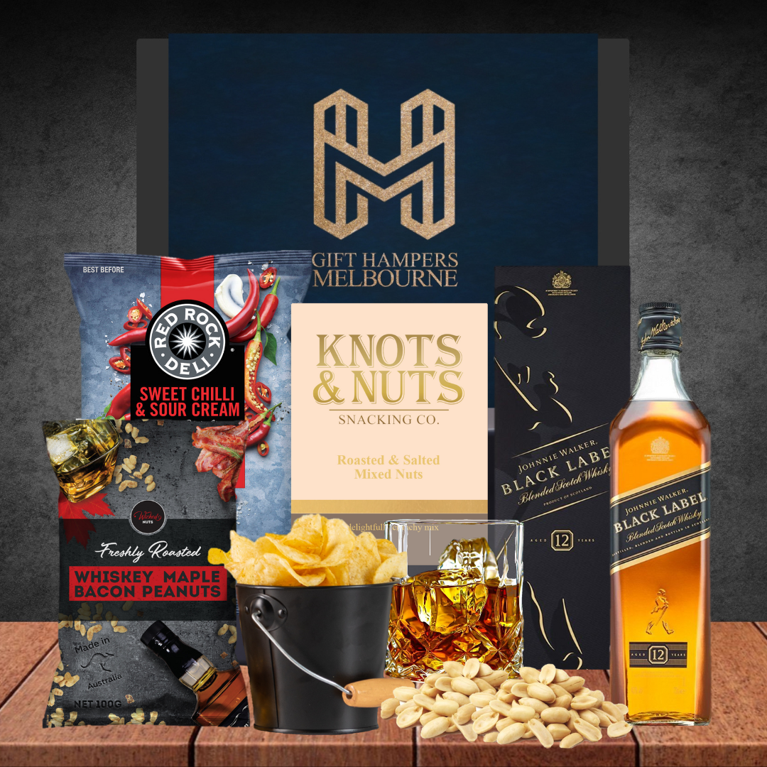 His Best Whiskey New Year Gift Hamper with Johnnie Walker Black