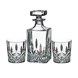 Honey Homeware Glass Scotch Decanter and 2 glasses