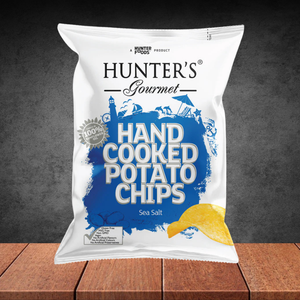 Hunter's Gourmet Hand Cooked Sea Salt Potato Chips 125g