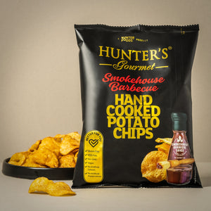Hunter's Gourmet Hand Cooked Smokehouse Barbecue Potato Chips 125g