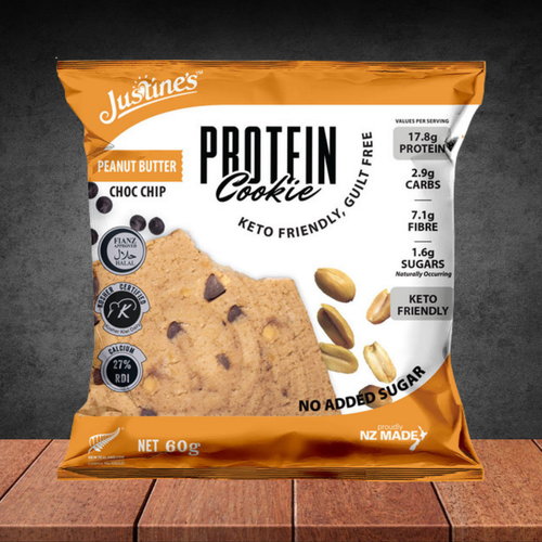 Justine's Peanut Butter Choc Chip Protein Cookie 60g