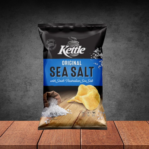 KETTLE CHIPS SEA SALT 45G