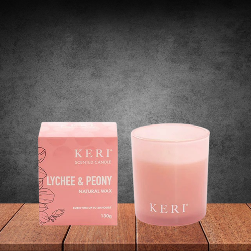 Keri Scented Candle Palm Land Lychee & Peonoy 130g