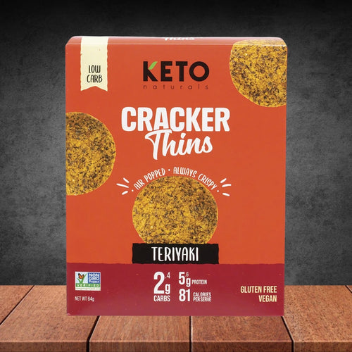 Keto Naturals Teriyaki Cracker Thins 64g