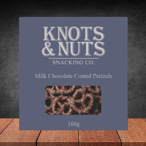 Knots & Nuts Chocolate Coated Pretzels 160g