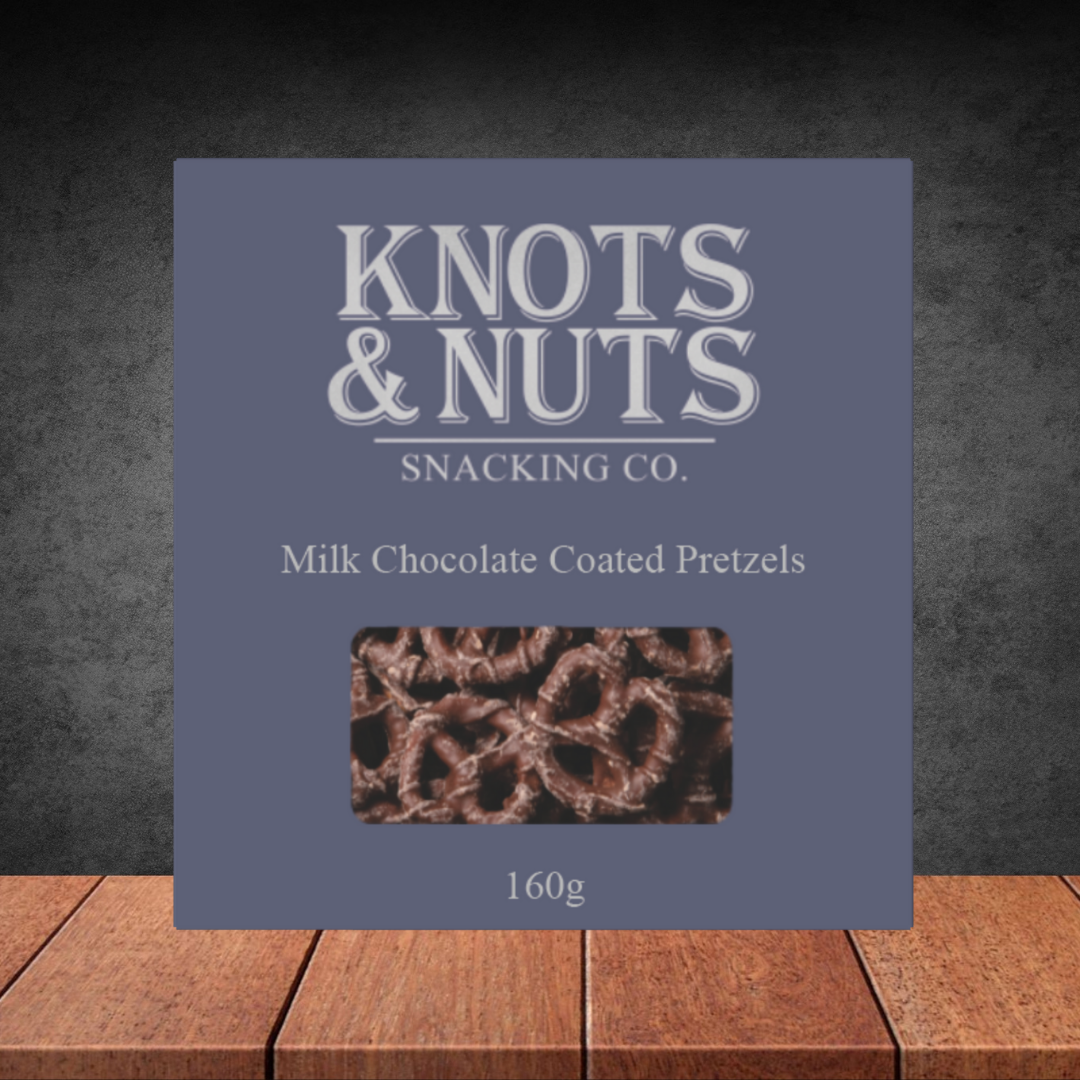 Knots & Nuts Chocolate Coated Pretzels 160g