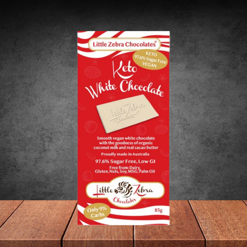 Little Zebra Chocolates White Keto Chocolate 85g