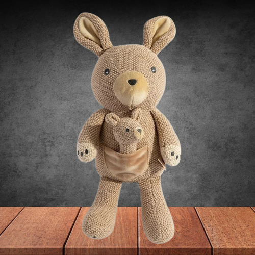 Living Textiles Kylie The Kangaroo Knitted Toy