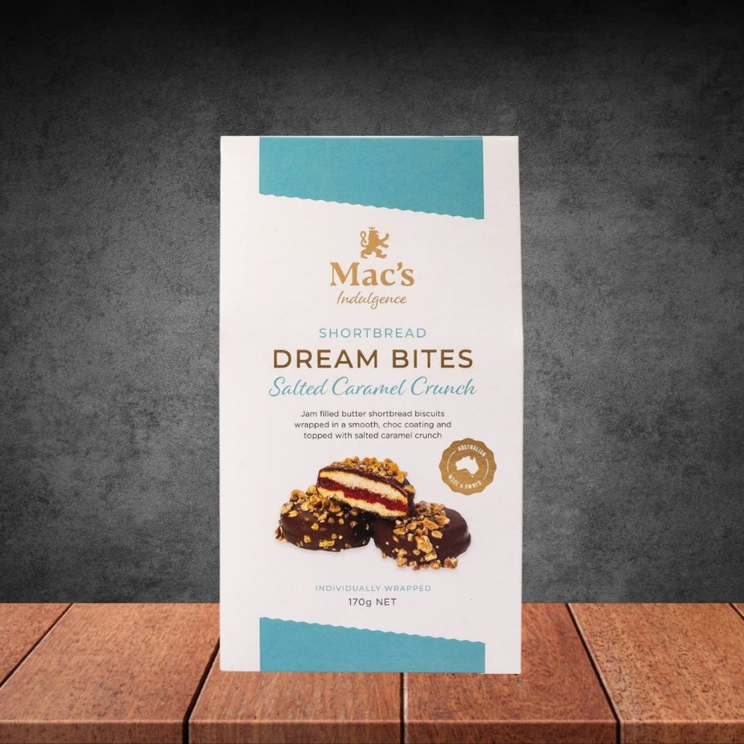 Mac's Shortbread Dream Bites Salted Caramel Crunch 170g