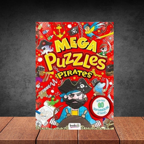 Mega Puzzles Pirates Colouring Book