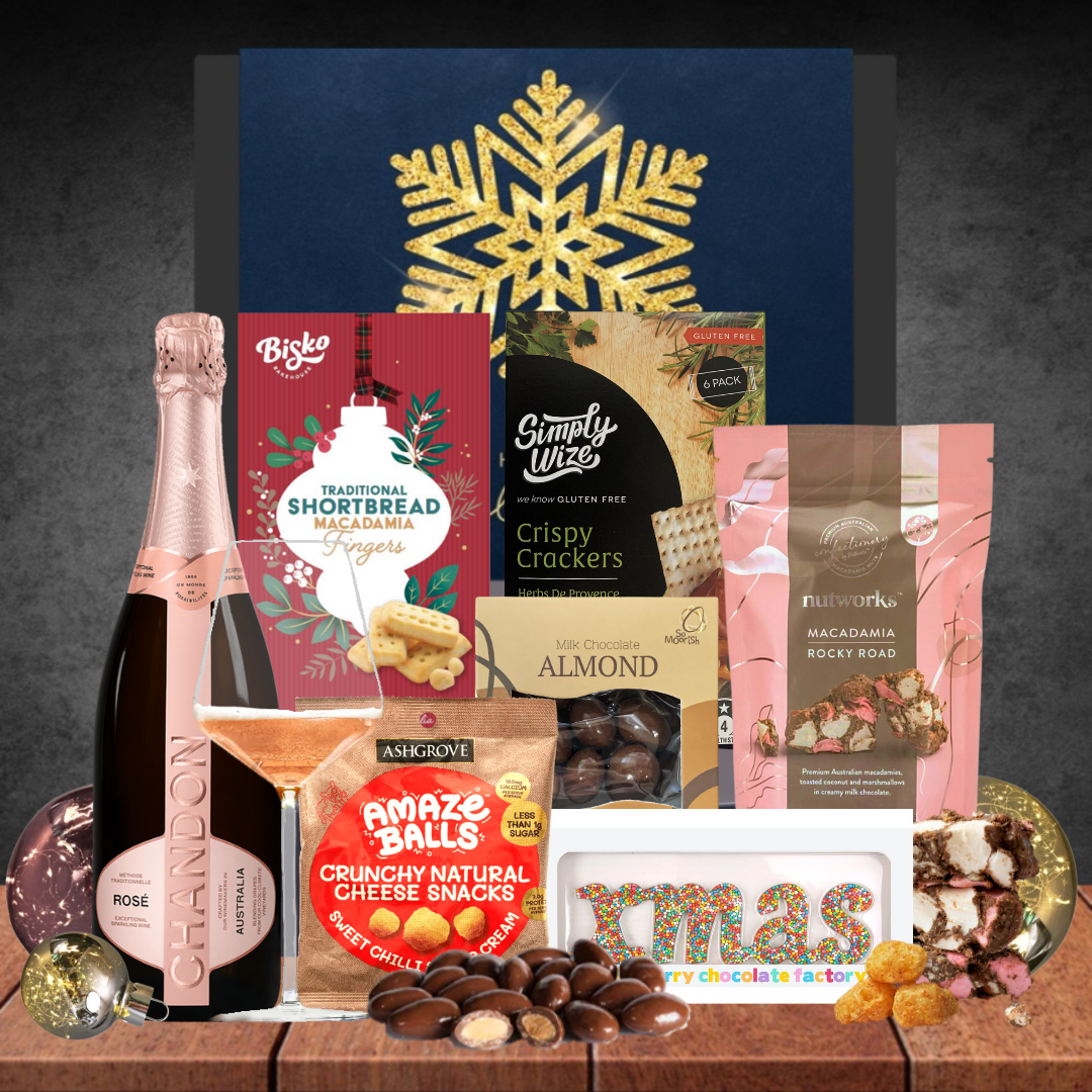 Melbourne Chandon Rose Christmas Hamper Featured Image