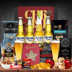 Melbourne Christmas Beer Hamper with 4 Corona Extra 355ml