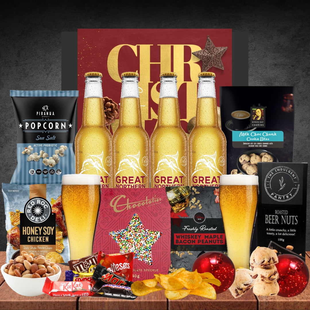Melbourne Christmas Beer Hamper with 4 Great Northern Original 330ml