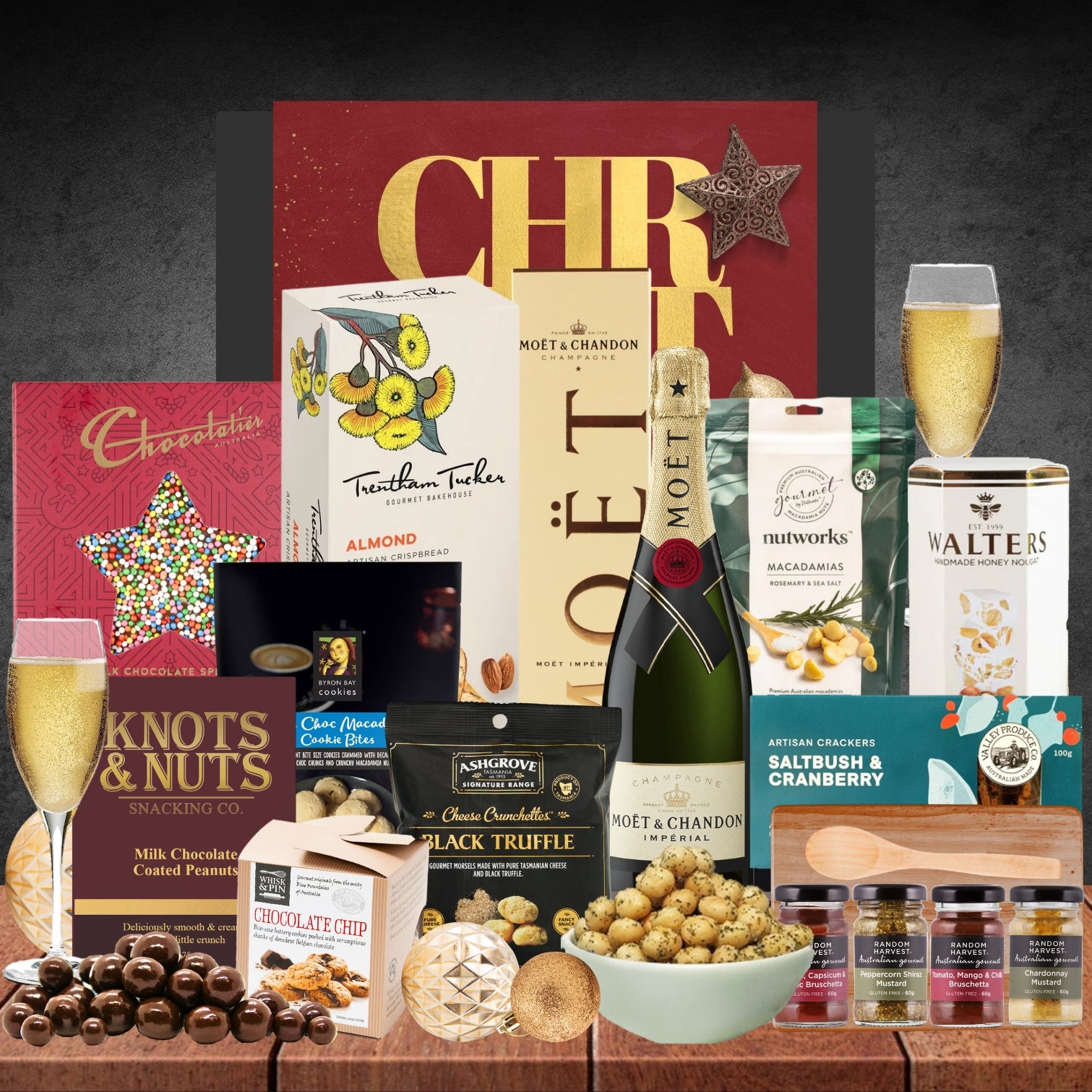 Melbourne Moet Gourmet Christmas Hamper Featured Image