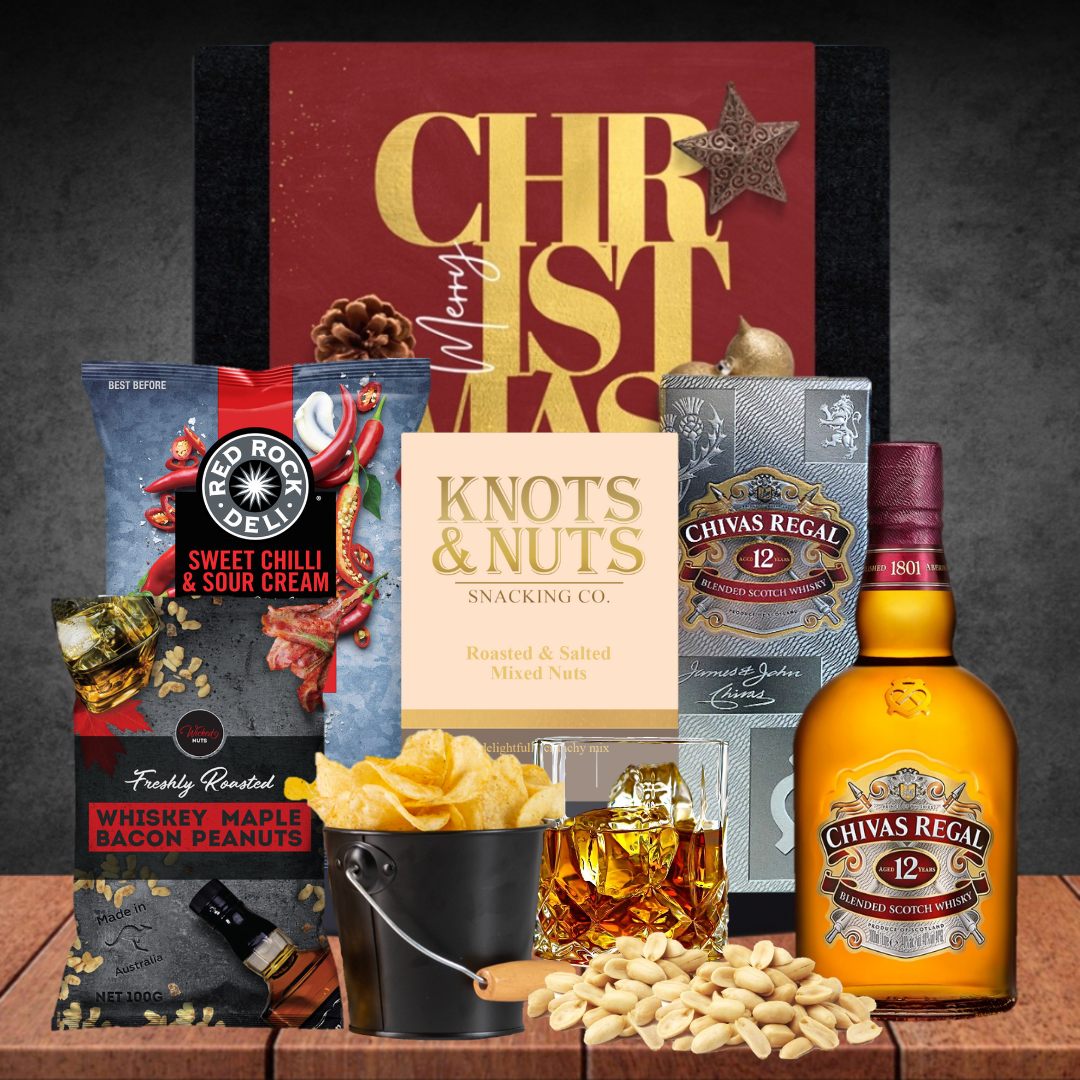 Melbourne Whiskey & Snack Christmas Hamper With Chivas Regal