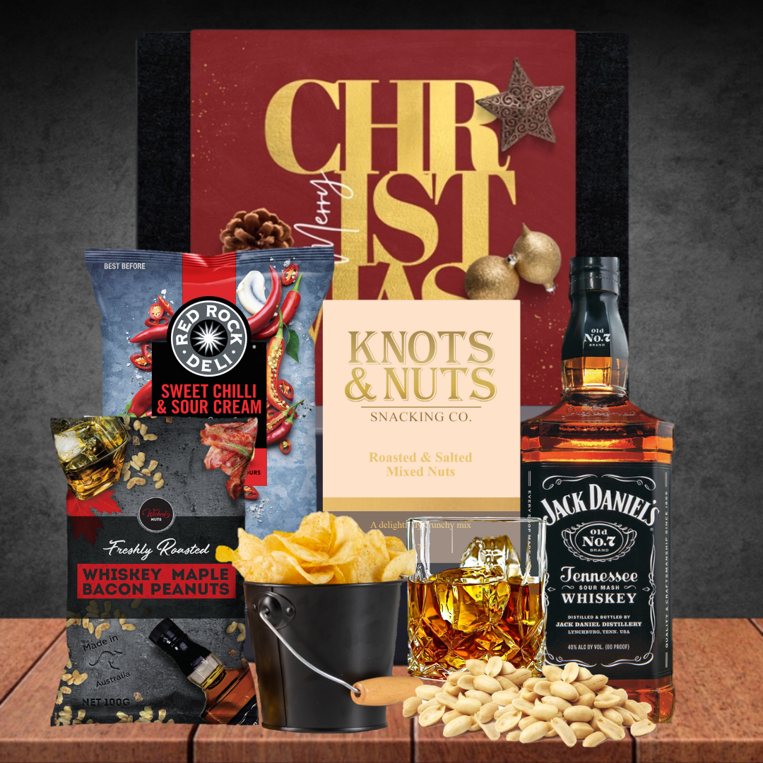 Melbourne Whiskey & Snack Christmas Hamper With Jack Daniel's No. 7 700ml