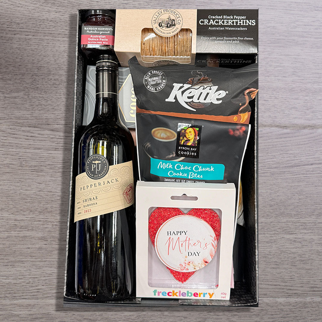 Melbourne Wine & Snack Hamper For Mum