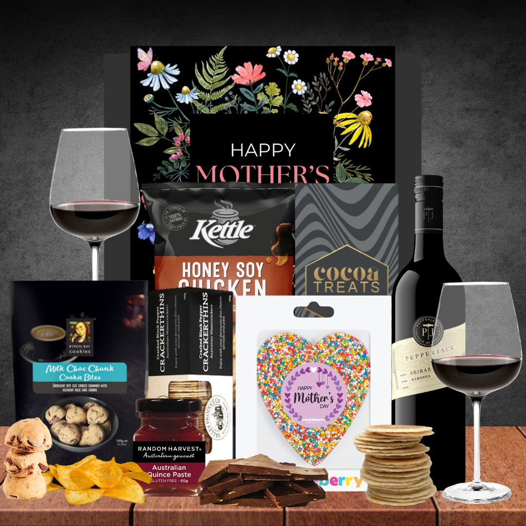 Melbourne Wine & Snack Hamper For Mum Featured Image