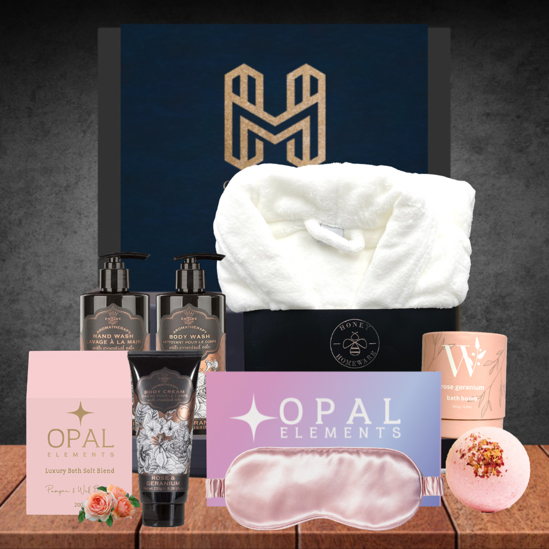 Melbourne's Best Pamper Hamper with White Luxury Bath Robe