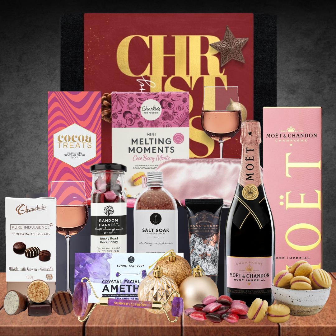 Moet Rose Melbourne Christmas Hamper Featured Image