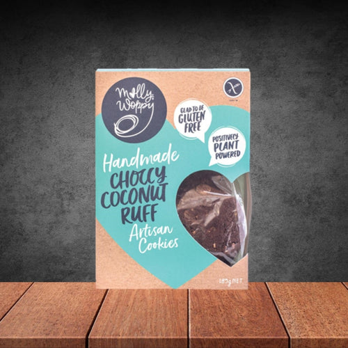 Molly Woppy Handmade Choccy Coconut Ruff Artisan Cookies 185g