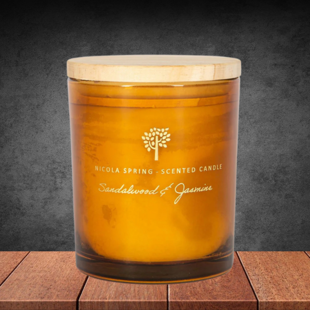 Nicola Spring Sandalwood & Jasmine Soy Wax Candle 130g