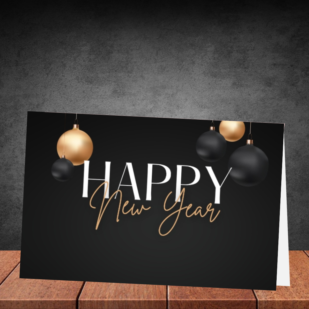 Happy New Year Greeting Card