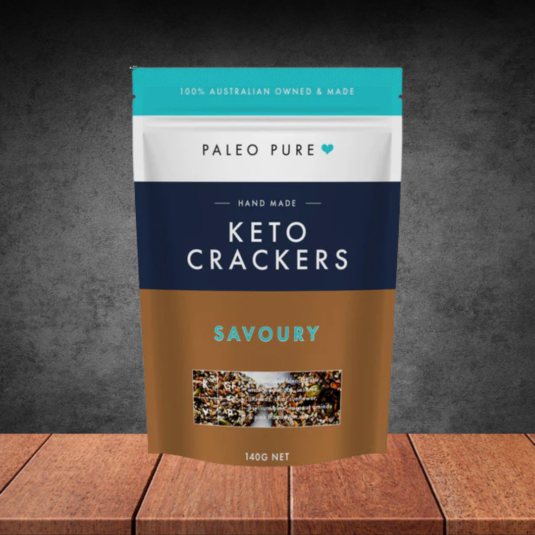 Paleo Pure Keto Savoury Crackers 140g