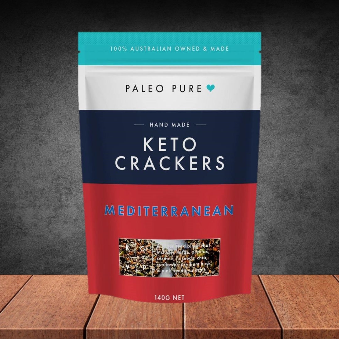Paleo Pure Mediterranean Keto Crackers 140g