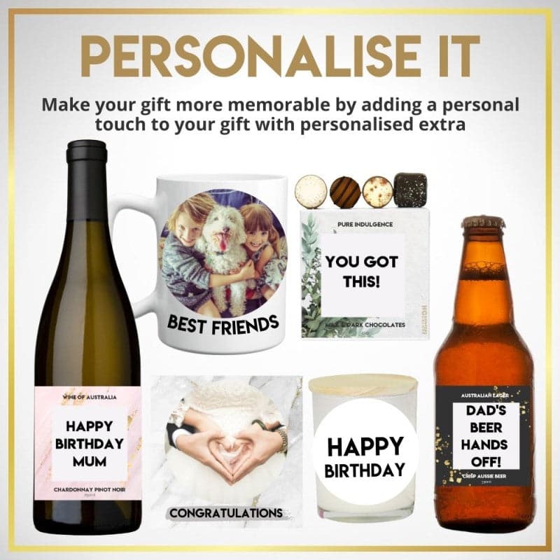 Personalise Melbourne Christmas Cider Hamper For Her