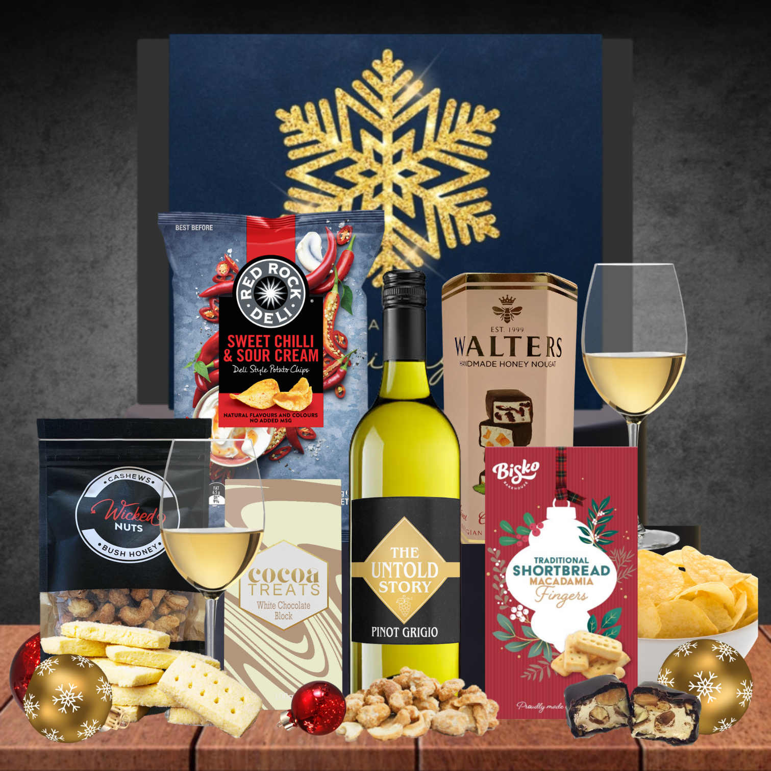 Pinot Grigio Melbourne Christmas Hamper Featured Image