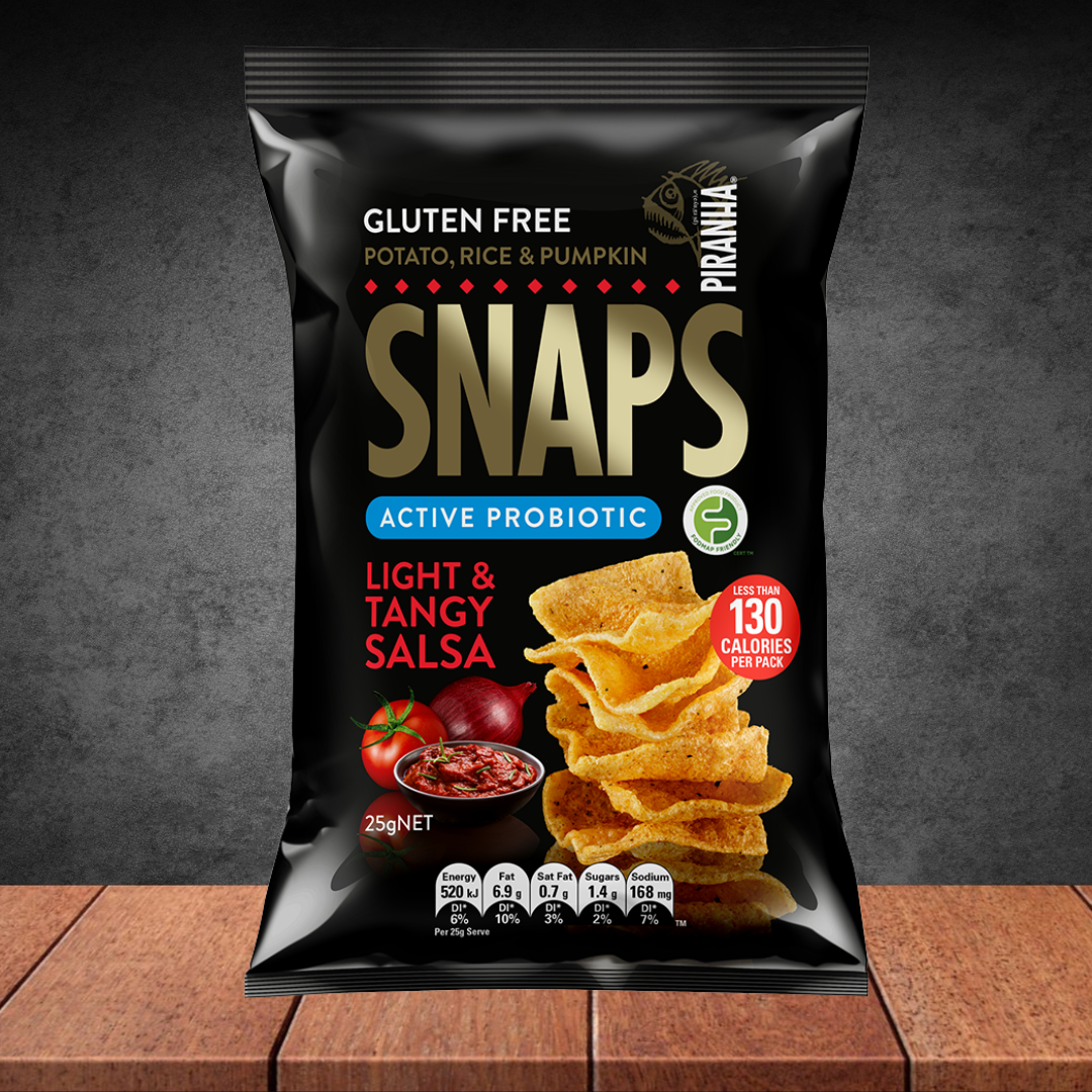 Piranha Light & Tangy Salsa Snaps 25g